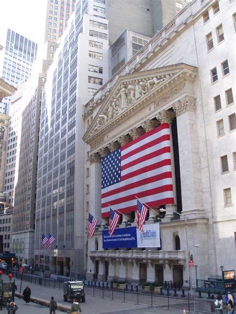 Wall Street Buildings New York Stock Exchange E Architect