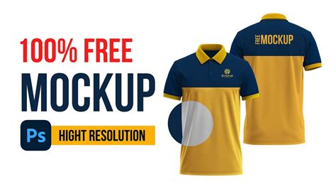 100 Free Front And Back Polo Shirt Mockup High Resolution Youtube
