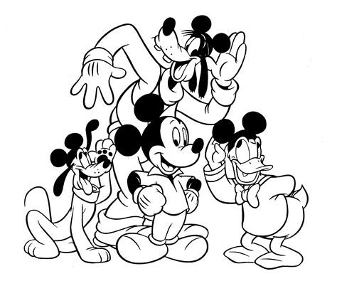 Disney Coloring Pages Mickey Mouse And Friends