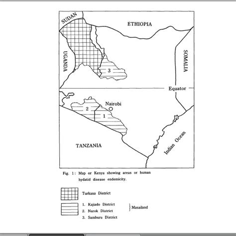 2 Map Of Kenya Showing Cystic Echinococcosis Endemic Gathura