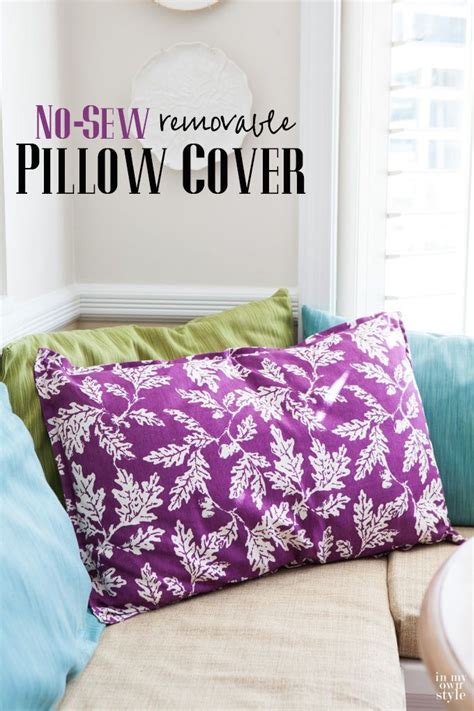 Large No Sew Accent Pillow To Make Diy Fabric Crafts No Sew Pillow