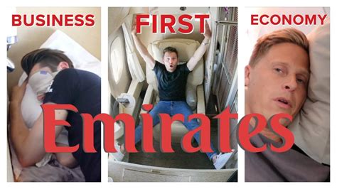 Emirates Flight Comparison First Class Vs Business Vs Economy Youtube