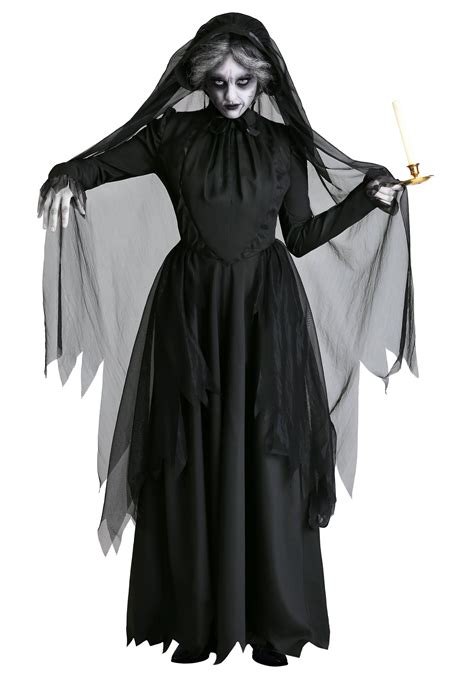 Plus Size Lady In Black Ghost Costume Ubicaciondepersonascdmxgobmx