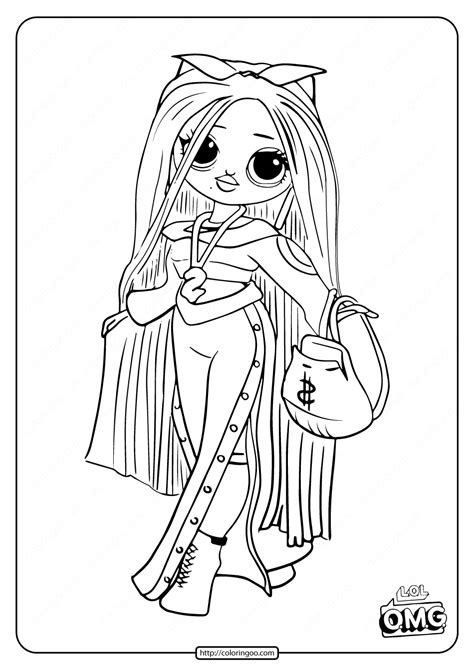 For the real lol dolls visit their. LOL Surprise OMG Swag Fashion Doll Coloring Page