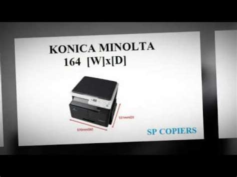 Download the latest drivers, manuals and software for your konica minolta device. Konica Minolta Bizhub 164 - SP COPIERS 9952059125 - YouTube
