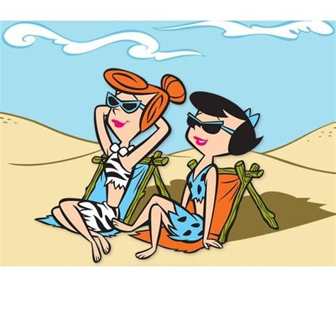 Flintstones Pre Historic Beach Bums Vintage Cartoon Classic