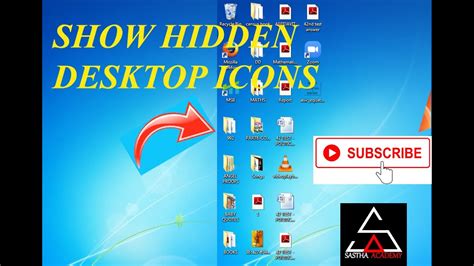Show Hidden Desktop Icons Youtube