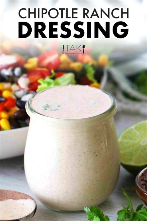 This healthy ranch dressing is creamy, flavorful and takes 5 minutes to prep. Chipotle Ranch Dressing | Easy 5-Minute Recipe - The ...