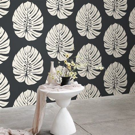 Bali Leaf Wallpaper By Aviva Stanoff Lelands Wallpaper Leaf