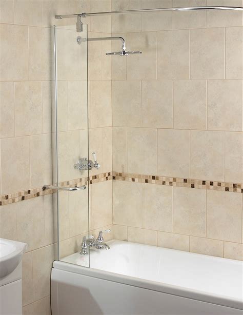 Aqua 6 Splash Guard 300mm With Rail Fbs0180aqu Bath Shower Screens