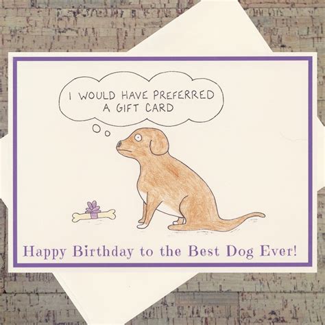 Dog Birthday Card Funny Birthday Card Funny Dog Birthday Etsy
