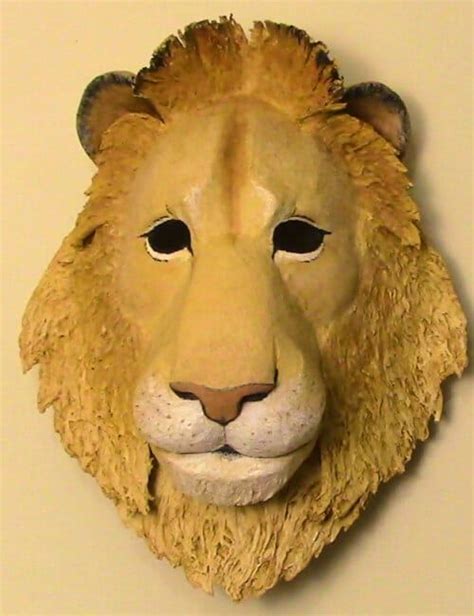 Paper Mache Lion Mask Pattern Ultimate Paper Mache Lion Mask Lion