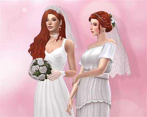 Daisy And Rose Sims 4 Wedding Dress Bride Sims 4