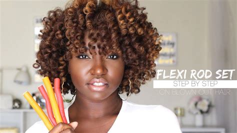 How To Flexi Rod Set Creme Of Nature New Blow Out Creme Youtube Natural Hair Flexi Rods