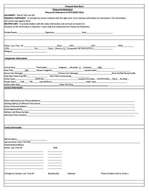 Privacy Act Data Cover Sheet Fill And Sign Printable Template Online