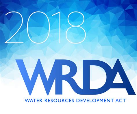 The 2018 Water Resources Development Act Wrda