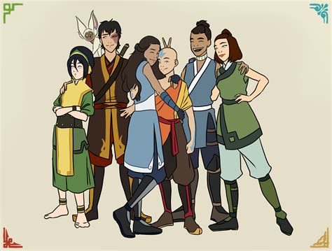 Drew The Gaang For The First Time The Other Day Rthelastairbender