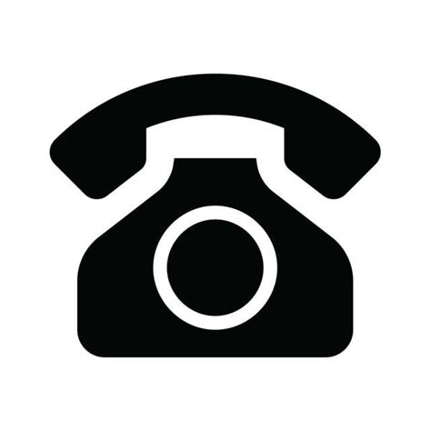 Telephone Vector Icon In Solid Style Vector And Png In 2020 Vector