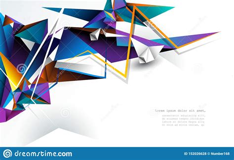 Vector 3d Geometric Polygon Linetriangle Pattern Shape For Wallpaper