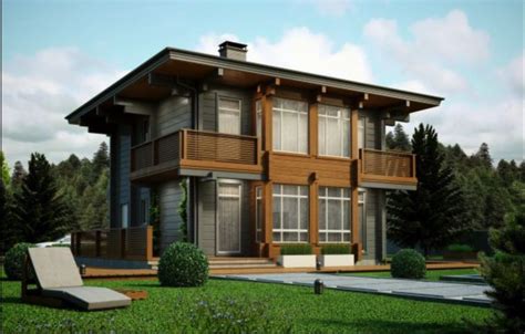 Laminated Log House Kit Ecofriendly Diy Building Cabin Home Kit 2 323
