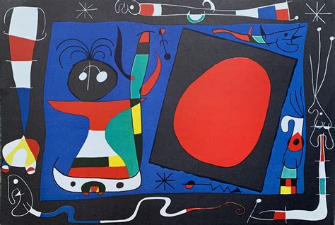 Joan Miro Woman At The Mirror Plate Signed 1982 Lithograph Forgotten