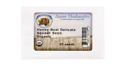 That's just what i'm doing. Azure Husbandry - Honey Boat Delicata Squash Seed, Organic ...