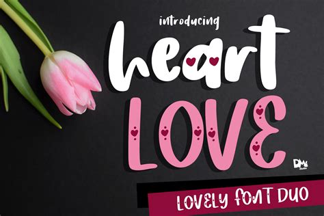 Heart Love Font By Dmletter31 · Creative Fabrica