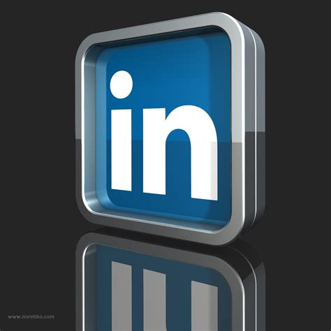 A collection 3d renderings featuring the LinkedIn logo - Norebbo