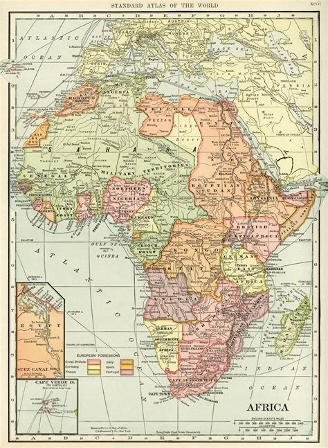 Old Political Map Of Africa