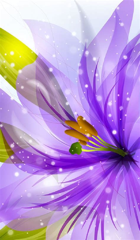 Fantasy Fl Wers Purple Flower Background Lily Flower Purple
