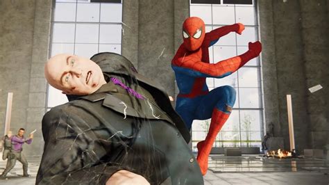 Marvel Spider Man Ps4 How To Defeat Kingpin Fisk Boss Fight Youtube