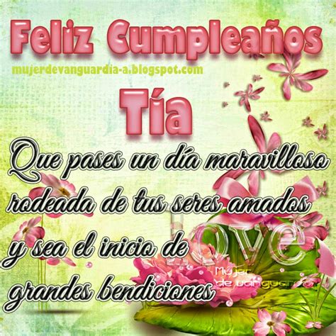 Feliz cumpleaños querida Tía | Imágenes con frases que hacen bien al alma