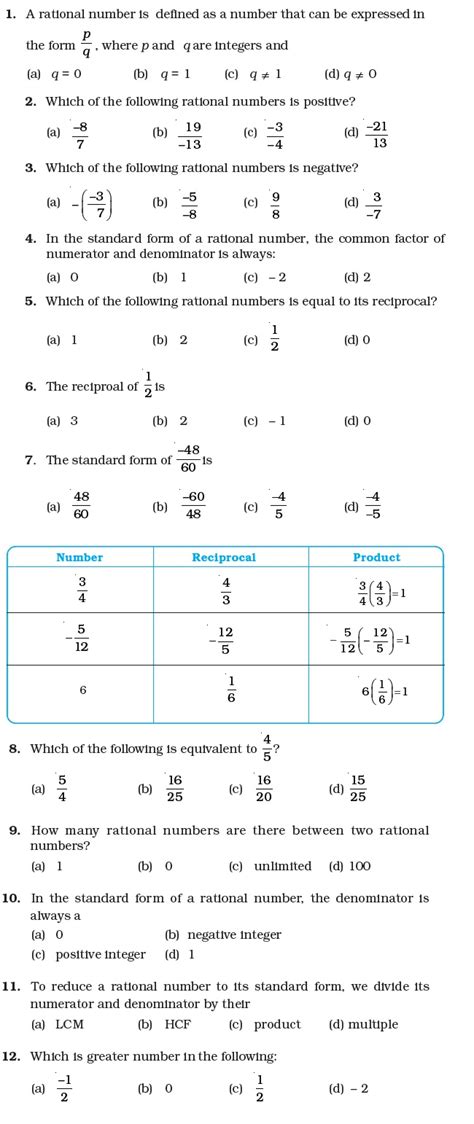 Class 7 maths worksheets consist of visual simulations to help students in visualizing the concepts being taught ensuring that they do not miss out on the fundamental principles. Class 7 Important Questions for Maths - Rational Numbers ...