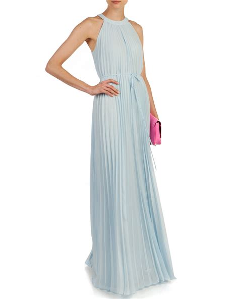 Ted Baker Haylea Pleated Maxi Dress In Blue Lyst
