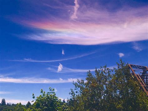 Circumhorizontal Arcs Paint Clouds In The Colors Of The Rainbow
