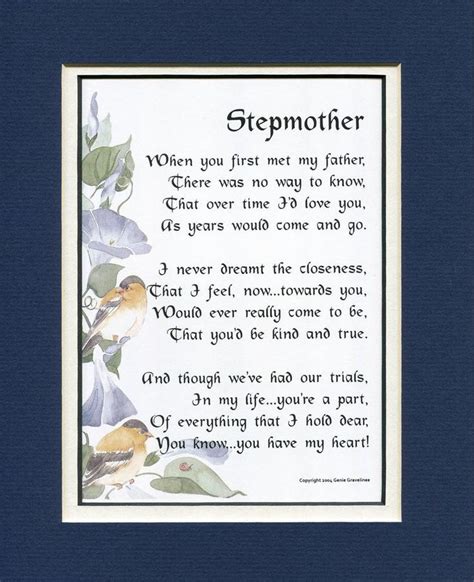 Stepmother T Stepmother Poem Stepmother Print Stepmother Etsy Step Mother Mothers Day