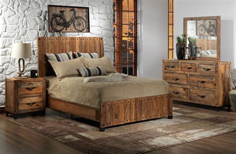 Rustic Bedroom Furniture Sets Modern Rustic 4 Piece Twin Bedroom Set