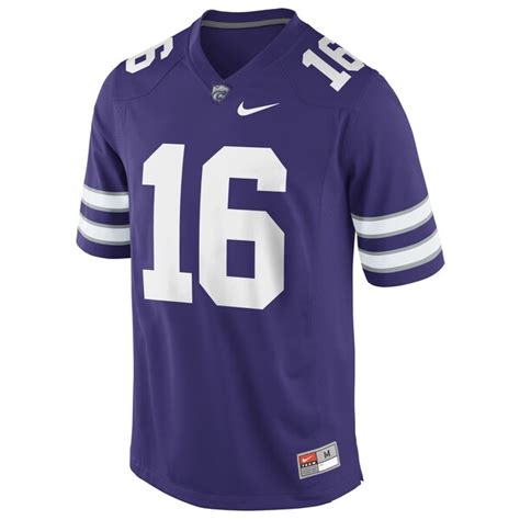 Nike Kansas State Wildcats 16 Game Football Jersey Purple Official