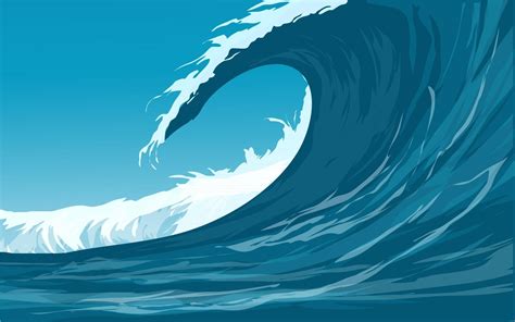 Vector Illustration Of Ocean Waves 2962640 Vector Art At Vecteezy