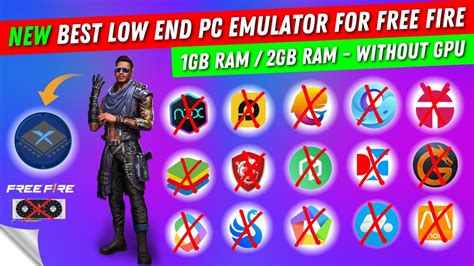 New Low End Pc Best Emulator For Free Fire 1gb Ram 2gb Ram Pc