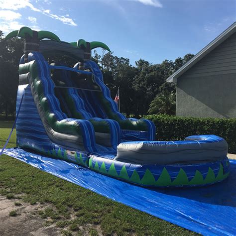 Blue Water Slide Commercial Inflatable Water Slides Water Slides Water
