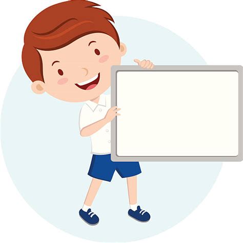 Royalty Free Kids And Whiteboard Clip Art Vector Images