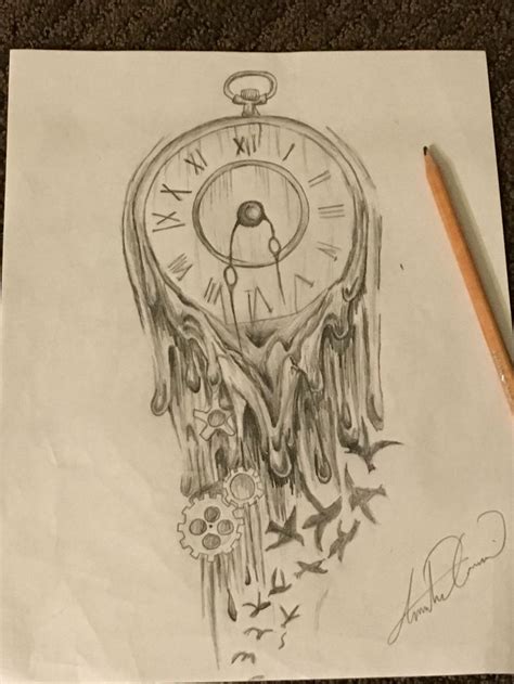 Time Flies A Melting Clock By All Time Fall Out Melting Clock Dad