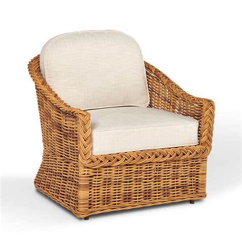 The Wicker Works Classic Round Back Lounge Chair Walters Wicker