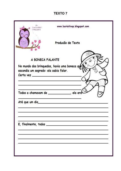 Atividade De Cópia De Texto Educa