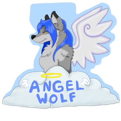 Angel Wolf Badge — Weasyl