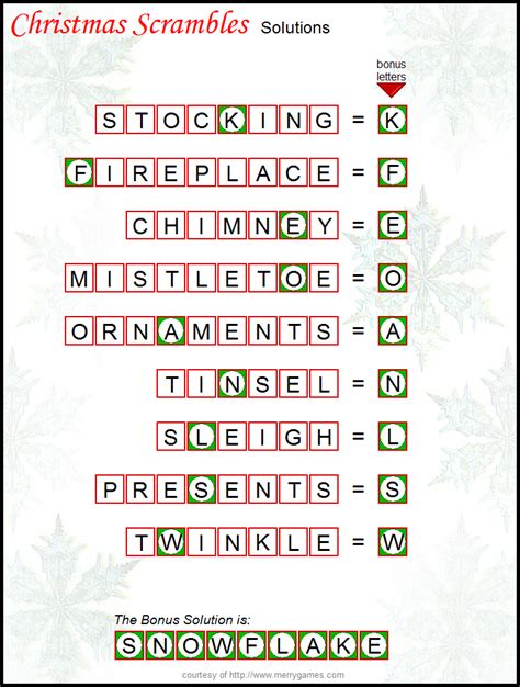 Christmas Scramble Words 2023 New Ultimate Awesome Incredible