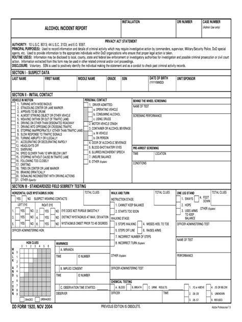 Dd Form 1920 Fill Out And Sign Online Dochub