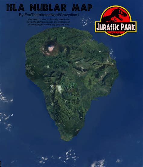 Isla Nublar Satellite Map Fandom