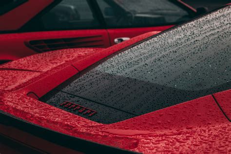 Rain Drops On Ferrari Hd Cars 4k Wallpapers Images Backgrounds
